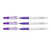 Pilot - Lote de 3 rotuladores borrables FRIXION COLOR, punta mediana, color morado