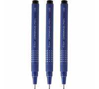 Pilot - Lote de 3 rotuladores de dibujo drawing pen 08, negro Talla trazado: 0,80 mm