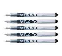 Pilot V-PEN - Juego de 3 plumas desechables- Color negro