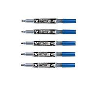 Pilot - Lote de 3 rotuladores V-Board Master S, color azul Begreen punta extrfina
