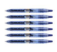 PILOT Lote de 5 bolígrafos de tinta de gel B2P punta fina 0,5 mm trazado 0,3 mm azul