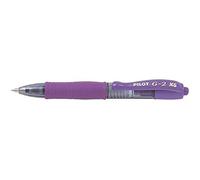 Pilot - Lote de 3 Minis bolígrafo Roller tinta Gel G2 XS7 Pixie línea de 0,4 mm (redonda 0,7 mm) púrpura