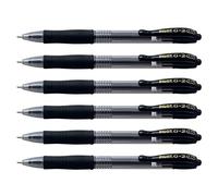 Pilot - Lote de 6 bolígrafos Grip Gel G2 10 negro