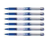 Pilot Lote de 6 bolígrafos roller V-Ball Grip 05 tinta líquida punta fina azul