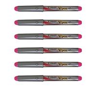 Pilot V-Pen Siller - Lote de 3 plumas estilográficas desechables, punta media, color rosa