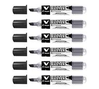 PILOT Lote de 6 rotuladores recargables V BOARD MASTER Begreen Pte Bisel Medio Negro