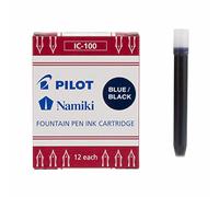 Pilot Namiki IC100 - Cartuchos de tinta para pluma estilográfica, color azul y negro
