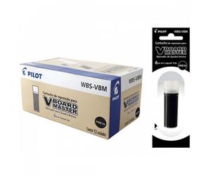 Pilot NRVBMN Caja 12 Recambios para Rotuladores V-Board Master Negro