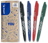Pilot FriXion Ball Juego de Bolígrafos de tinta de gel, 4 unidades, colores surtidos