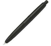Pilot Pen 1014001M - Pluma estilográfica Capless Matt, con mecanismo de empuje, fuerza de plumín M, negro mate, en caja con convertidor y cartucho negro
