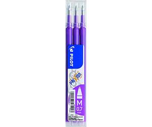 Pilot Pen 2261028F Frixion Ball - Recambio para bolígrafo roller (grosor 0,7 mm, 3 unidades), color lila