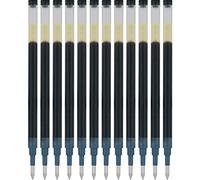 PILOT Pen G2 - Recambios de tinta de gel para bolígrafos rodantes, punta ultrafina, 0.38 mm, tinta negra, paquete de 12