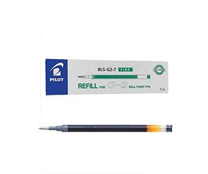 Pilot Pen G207 - Recambio de tinta de gel verde para bolígrafos G2, AlphaGel, G23, G2ex, Gel-X, Begreen G-Knock, ExecuGel y B2P BLS-G2-7 (paquete de 12)