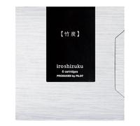 パイロット(Pilot) Pilot IRF6STAK Iroshizuku Iroshizuku - Cartucho para pluma estilográfica, 0,9 cc, carbón de bambú, 6 botellas