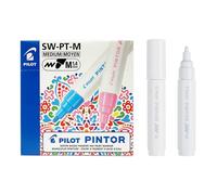 Pilot Pintor Medium Line Bullet Paint Marker 4.5mm Tip- White (Pack of 6) 1 coun