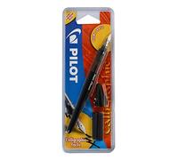 Pilot Plumix - Pluma estilográfica de trazo grueso+Cartucho de Tinta Negro 0,70mm