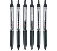 Pilot Precise V5 13613 - Bolígrafos retráctiles con punta extrafina (6 unidades), color negro