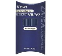 Pilot - Recambio Recargas para Bolígrafos V5 - V7 (3 Unidades) Color Azul