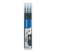 Pilot Refills for Frixion Clicker Rollerball 0.5 mm (Pack of 3) - Black Black 3