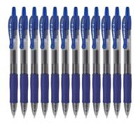 Pilot Retract Gel Pen - Paquete de 12 bolígrafos de tinta gel, azul