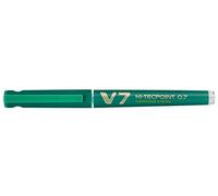 Pilot Roller recargable Hi-Techpoint V7 Begreen, punta mediana, tinta líquida verde