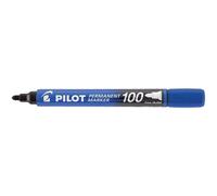 Pilot SCA-100-L - Pack de 12 marcadores permanentes, punta cónica, color azul
