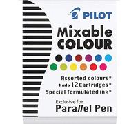 Pilot 1108/12, Cartucho de Tinta, Paquete de 12, Multicolor