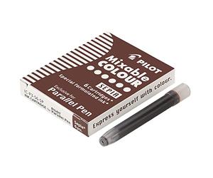 Pilot Set of 6 Cartridges for Parallel Pen 6pieza(s) - Recambio de bolígrafo (Marrón)