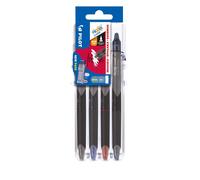 Pilot Set2Go Frixion Synergy Point Clicker, 0,5 mm, surtido, paquete de 4, S2G57