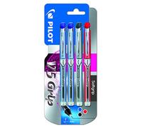 Pilot Spain BXGPN-V5 V-5 Grip - Rotulador tinta líquida, 4 unidades, multicolor