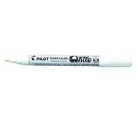 PILOT Super Color - Marcador de punta mediana (4,5 mm), color blanco, 1