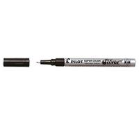 Pilot Super Colour - Rotulador, color plata Single Pen