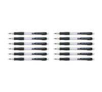 Pilot Super Grip Mechanical Pencil 0.5 mm Lead - Black Barrel, Pack of 12