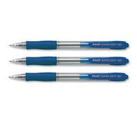 Bolígrafo Pilot Super Grip Azul - Retráctil - Con Tinta Base Grip-Oil