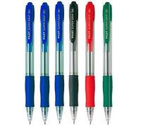 PILOT SUPERGRIP PACK 6 BOLIGRAFOS 3 AZULES 1 NEGRO 1 ROJO 1 VERDE