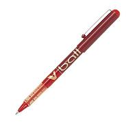 Pilot - V-Ball 07 - Bolígrafo Roller Tinta Liquida - Rojo - Punto Medio - (Caja 12 unidades)