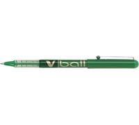 PILOT VBall 07 - Pack de 12 bolígrafos de tinta liquida, punto medio, color verde