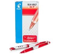 Pilot - V-Ball Grip 07 - Bolígrafo Roller tinta líquida punto medio - Rojo - (Caja 12 unidades)