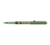 Pilot V Ball VB7 - Bolígrafos (6 unidades, tinta líquida, punta de metal, mediana), color verde