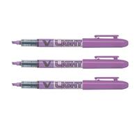 Pilot V-Light - Lote de 3 resaltadores de luz púrpura