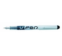 Pilot V-Pen Silver - Pluma estilográficas (Negro) paquete de 12 unidades
