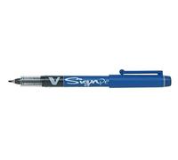 Pilot Pen – Rotulador V-Sign Pen punta de fibra azul punto medio Caja 12 unidades