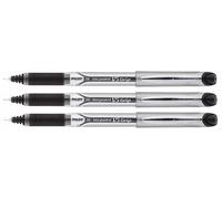 Pilot V5 Grip Needlepoint - Rotulador de tinta líquida (3 unidades), color negro