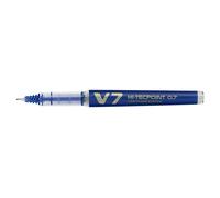 Pilot V7 Hi-Tecpoint Refillable Pen - Blue (Pack of 10) Medium Blue