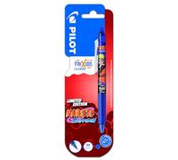 PILOT x NARUTO - 1 FriXion Ball Clicker- Bolígrafo borrable y retráctil - Edición limitada Naruto Shipudden - Bolígrafo roller recargable - Azul - Punta media