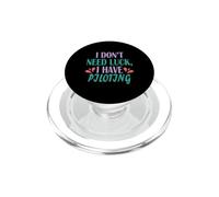 Piloto Aviación Divertida No Necesito Suerte Tengo Pilotaje PopSockets PopGrip para MagSafe