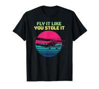 Piloto biplano Retro, Vuela como si lo hubieras robado Camiseta
