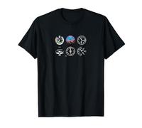 Piloto Cabina Seis Diales Vuelo Camiseta gráfica económica