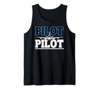 Piloto Comercial Orgulloso Carrera Aérea Minimal Camiseta sin Mangas