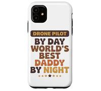 Piloto De Drones De Día Mejor Papá del Mundo De Noche Día Carcasa para iPhone 11